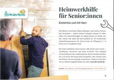 Vorstellung des Projekts "Heimwerkerei Fürth" in der Mieterzeitung der WBG